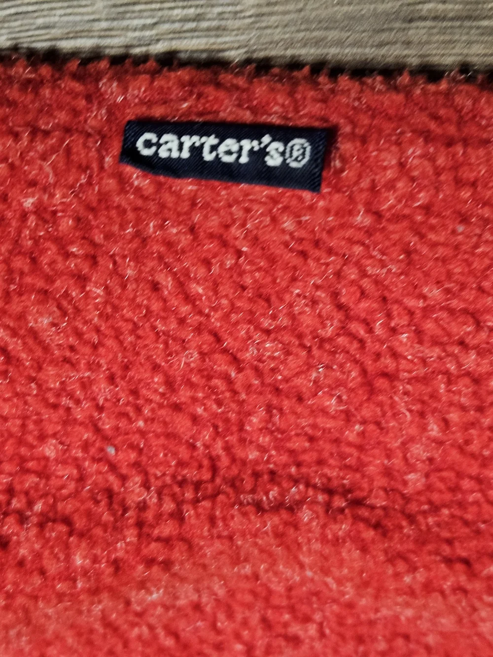 Vintage Carter's Red Terry Sleeveless One-Piece with Penguin & Bear Embroidery
